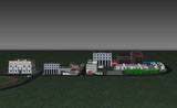 Dacota 3D : première version de la maquette urbaine